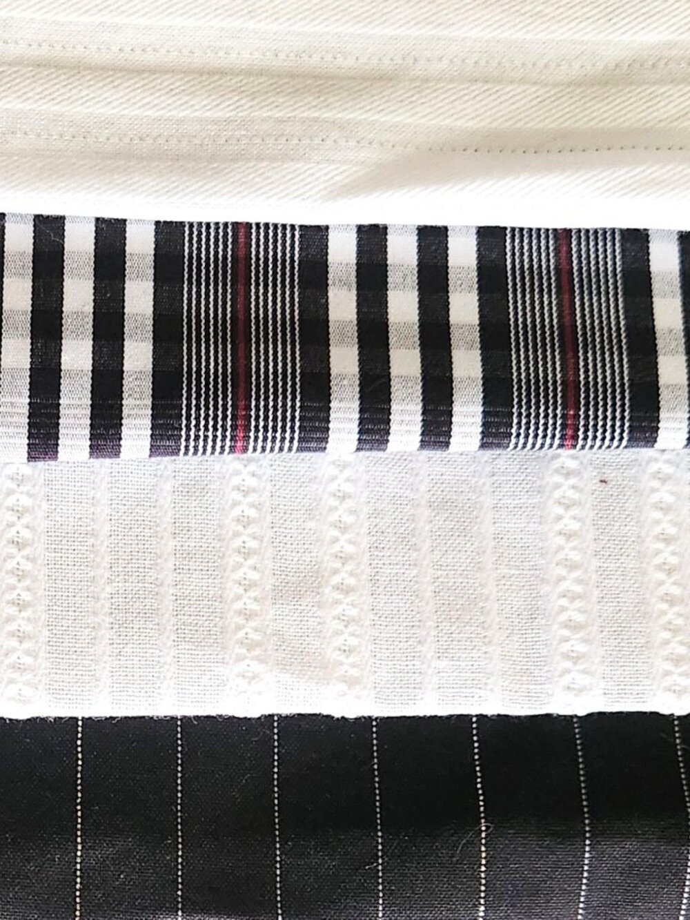 POCKET SQUARES custom in BLACKS or WHITES. Choose one or more! NEW